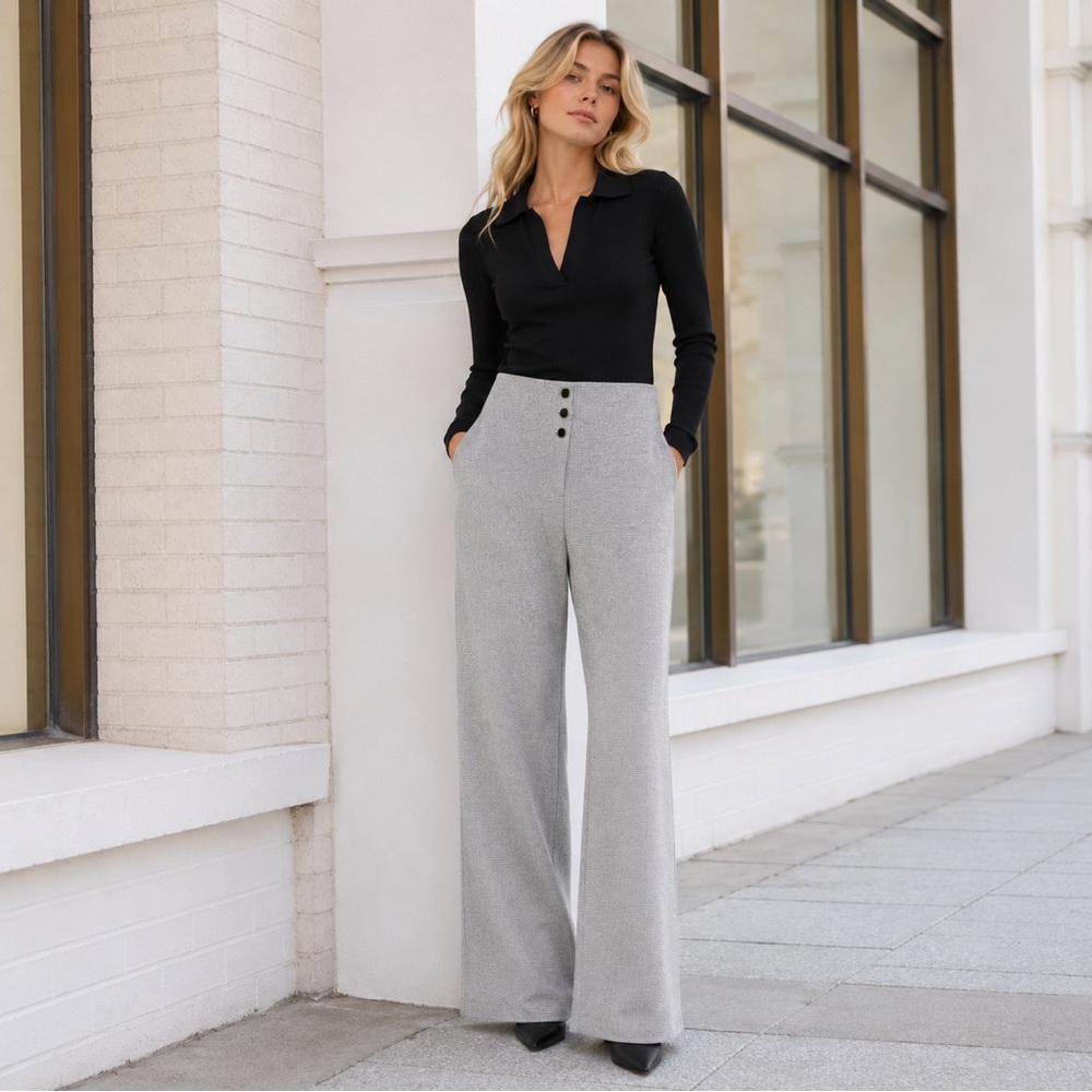 Like 🆕 Ann Taylor | Wide Leg | Gray Pants size 0